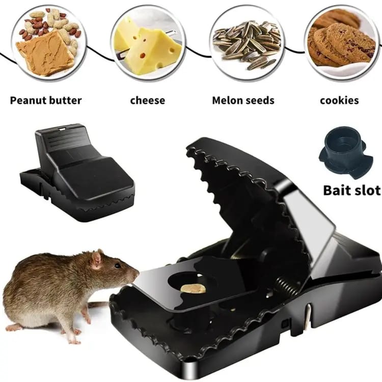 Heavy-Duty Black Mouse Trap 🐭💥 | Safe, Reusable & Powerful Grip