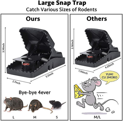 Heavy-Duty Black Mouse Trap 🐭💥 | Safe, Reusable & Powerful Grip